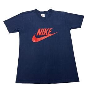 Vintage 70s Nike Logo T Shirt Orange Tag Men's Medium